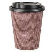 Premium Doppelwand Kaffeebecher CoffeeToGo mit Trinkdeckel 300/420ml, 100 Stk.