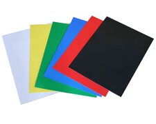 Rückwände / Deckblätter Chromo glossy, 250gr/m2, A4, schwarz, 25 Stk.
