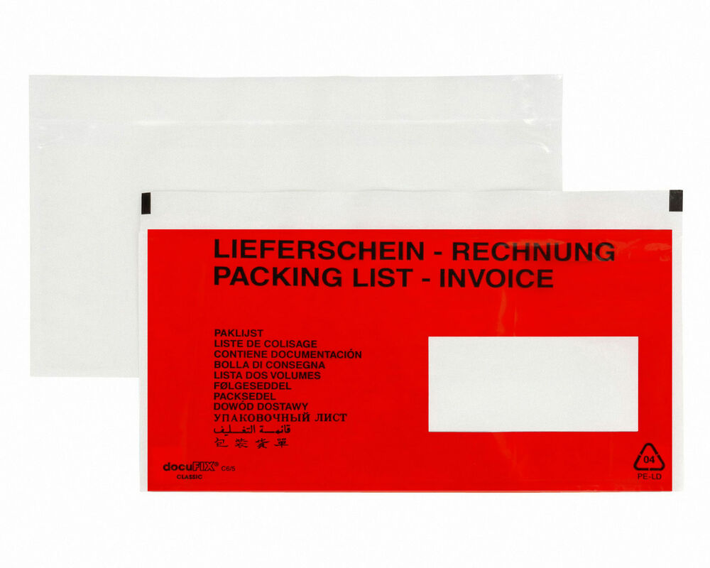DOCUFIX Dokumententaschen *Lieferschein/Rechnung*Schweiz ...