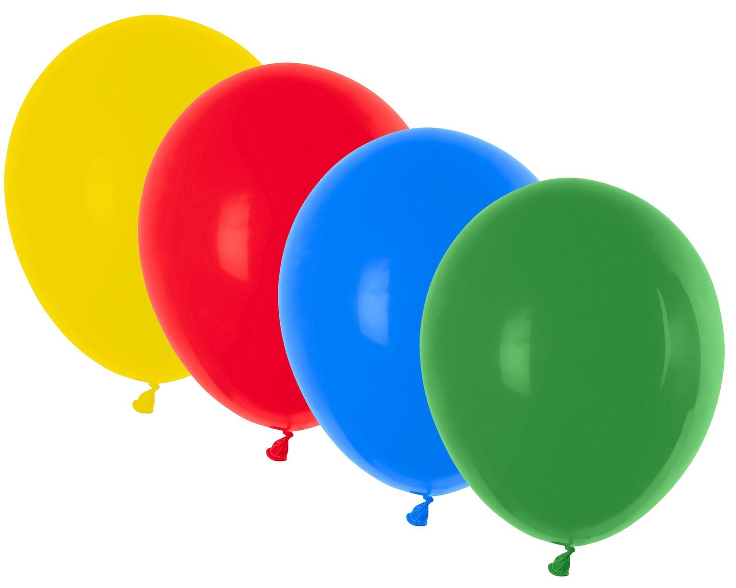 Luftballons bunt gemischt  250 mm, Gre M, 100 Stk.