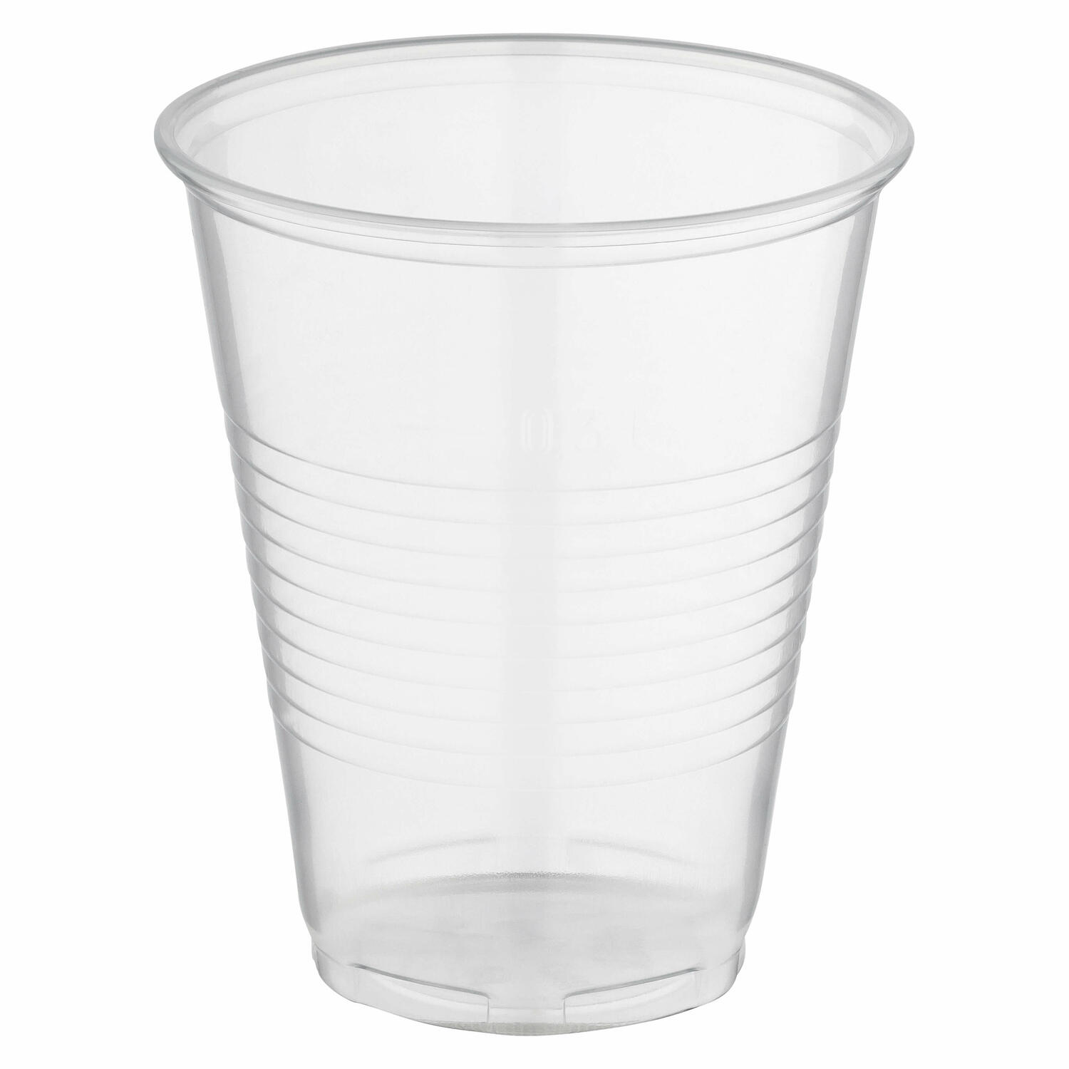 Trinkbecher klar mit Eichstrich 0,3 l, 300ml, PP, stabil, Ø 95 mm, 50 Stk.