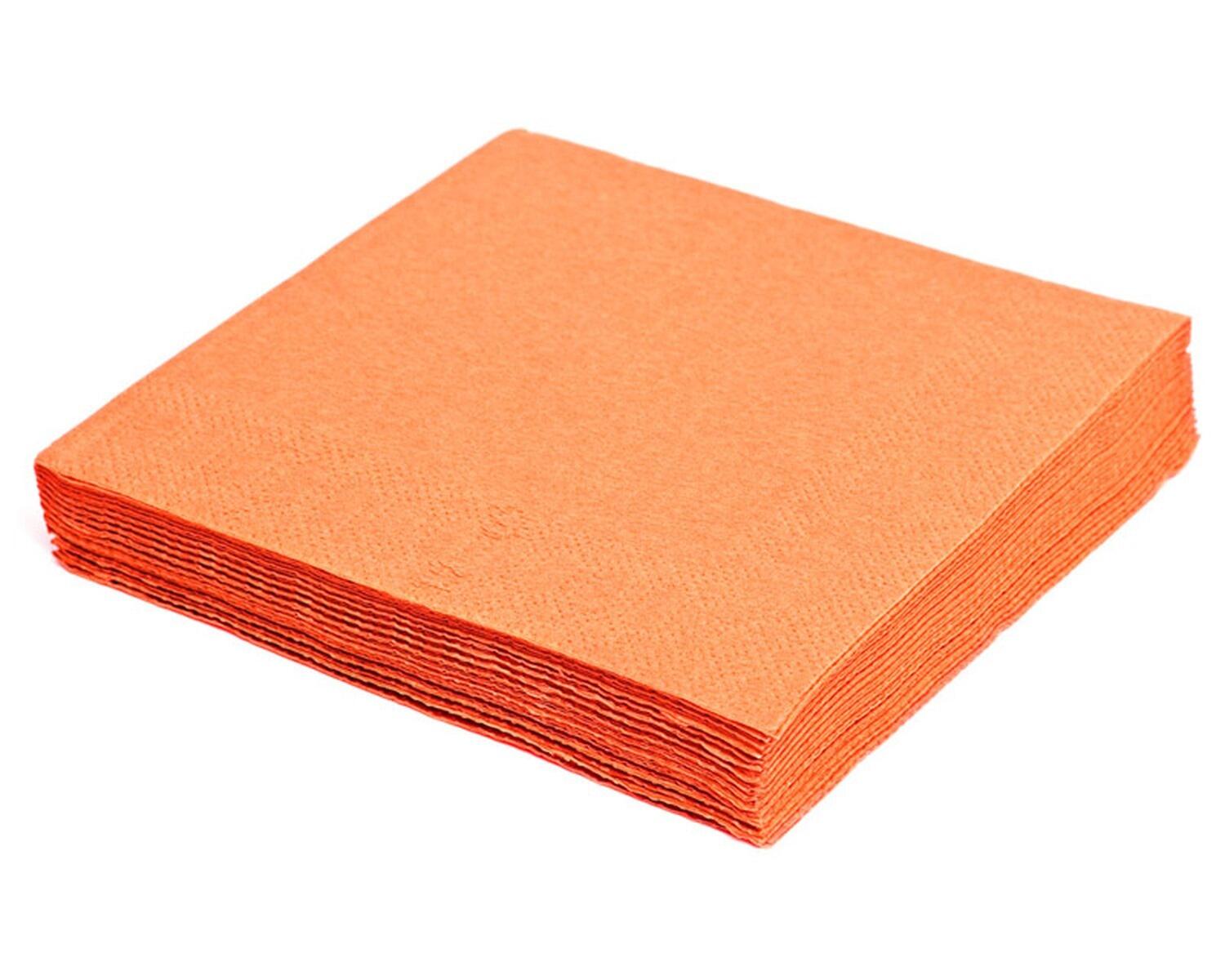 Servietten 40 x 40cm 1/4 -Falz, 3-lagig orange, 250 Stk.
