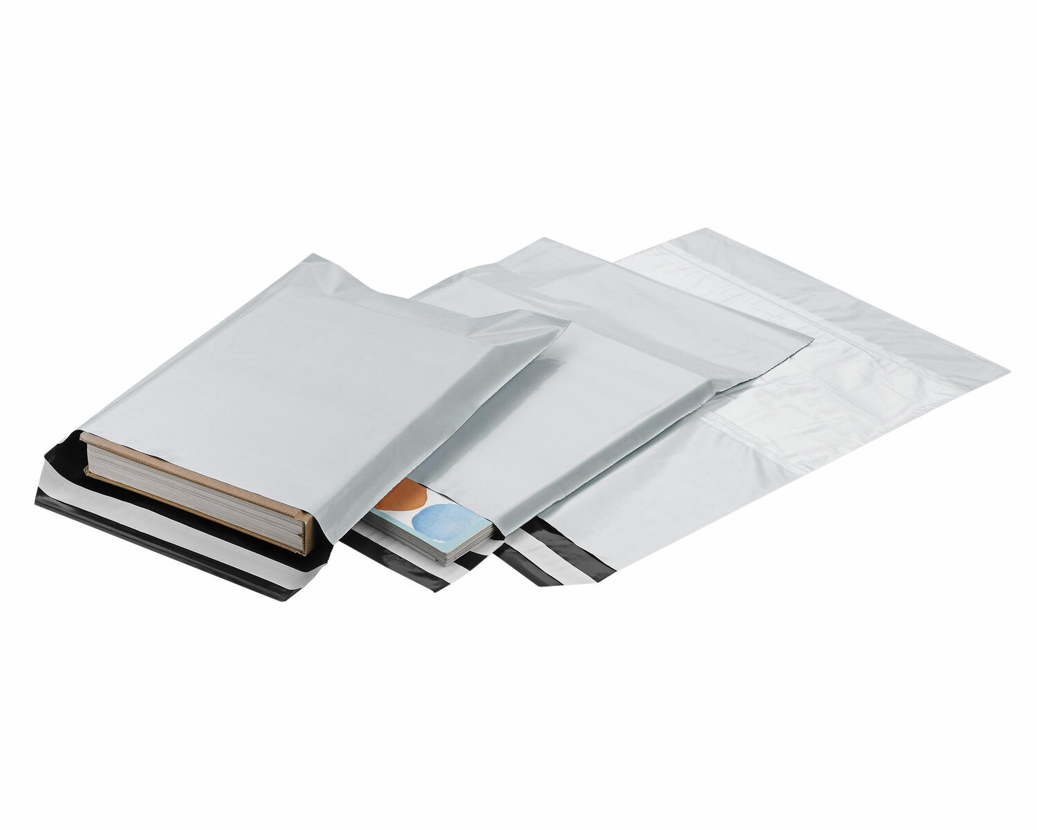 Folienversandtaschen COEX Adhsionsverschluss aus rLDPE 350x450+40mm, 50my, A3+, 100 Stk.
