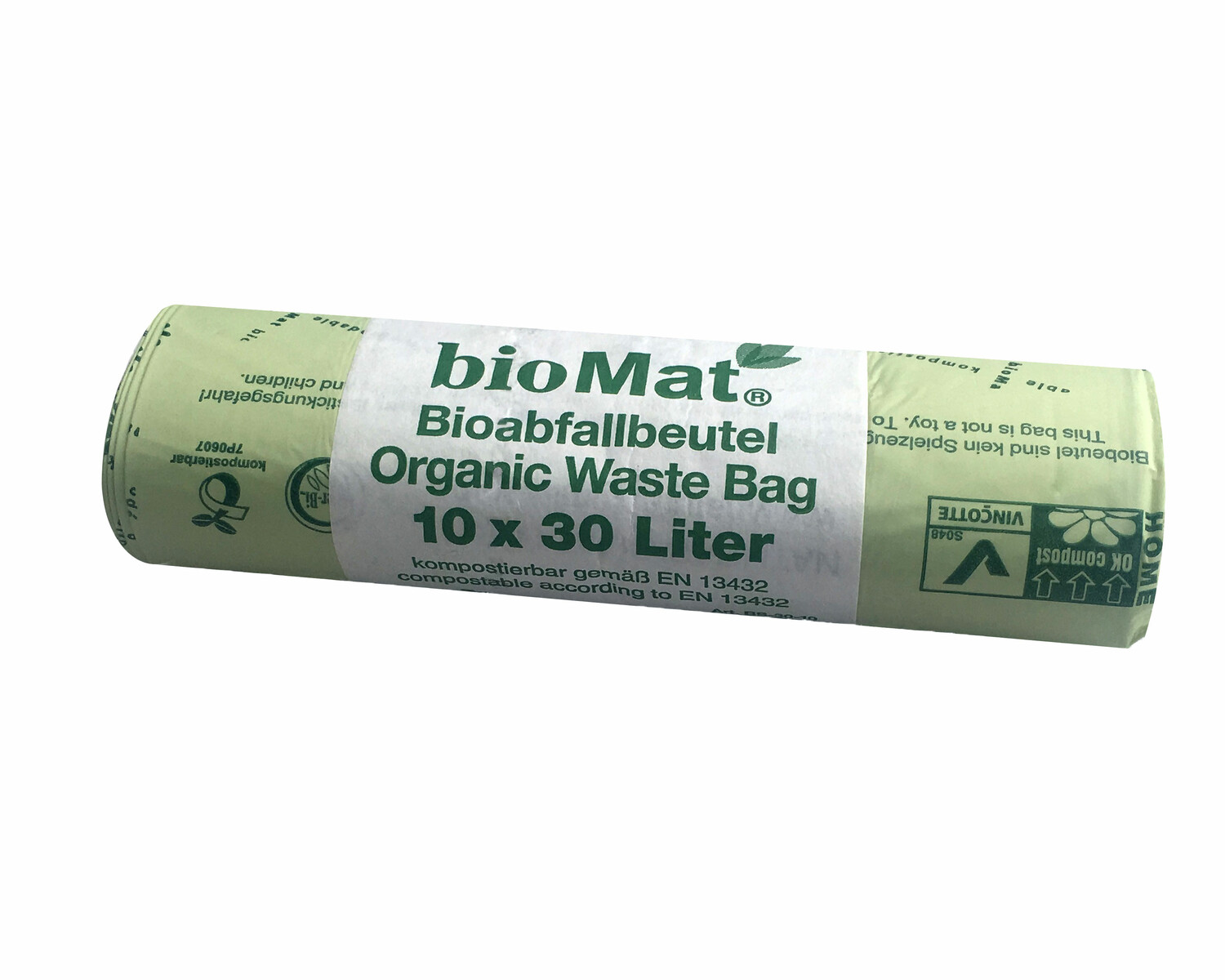 BIOMAT kompostierbare Bioabfallbeutel 30L 53x60cm, 10 Stk.