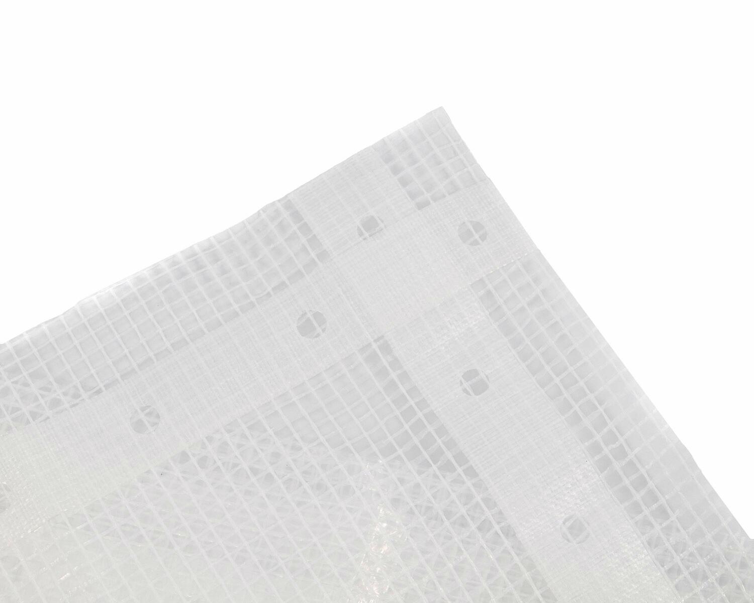 Gitterplane Gitterfolie 8 x 14 m transparent wei�es Gitter Nagelrand verst�rkt