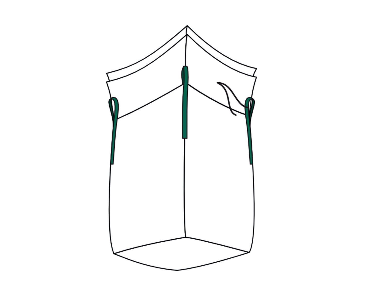 Big Bag  90x90x110cm mit Schürze und Inliner SWL 1.000kg