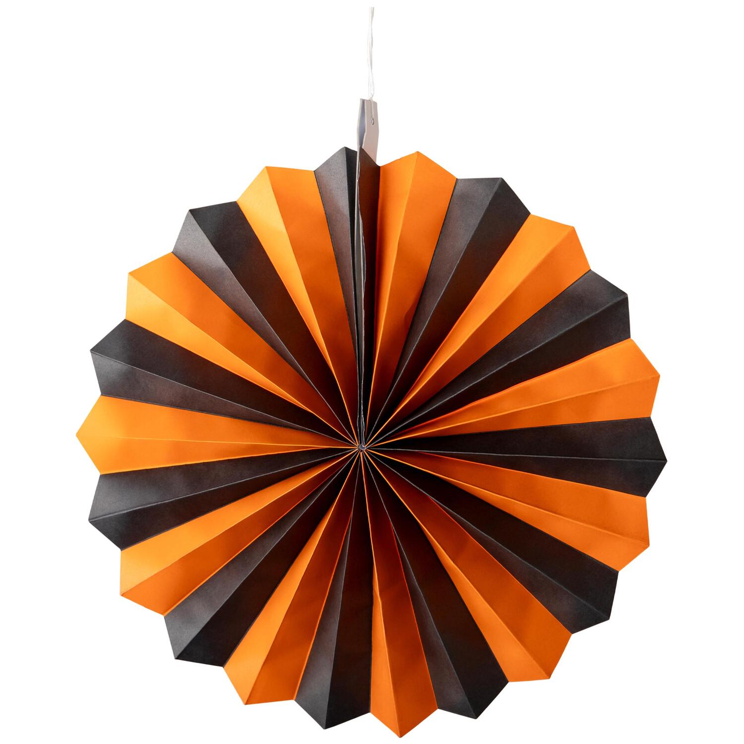 Rosetten 3er-Set schwarz/orange Ø40cm/32cm/20cm, 3 Stk.