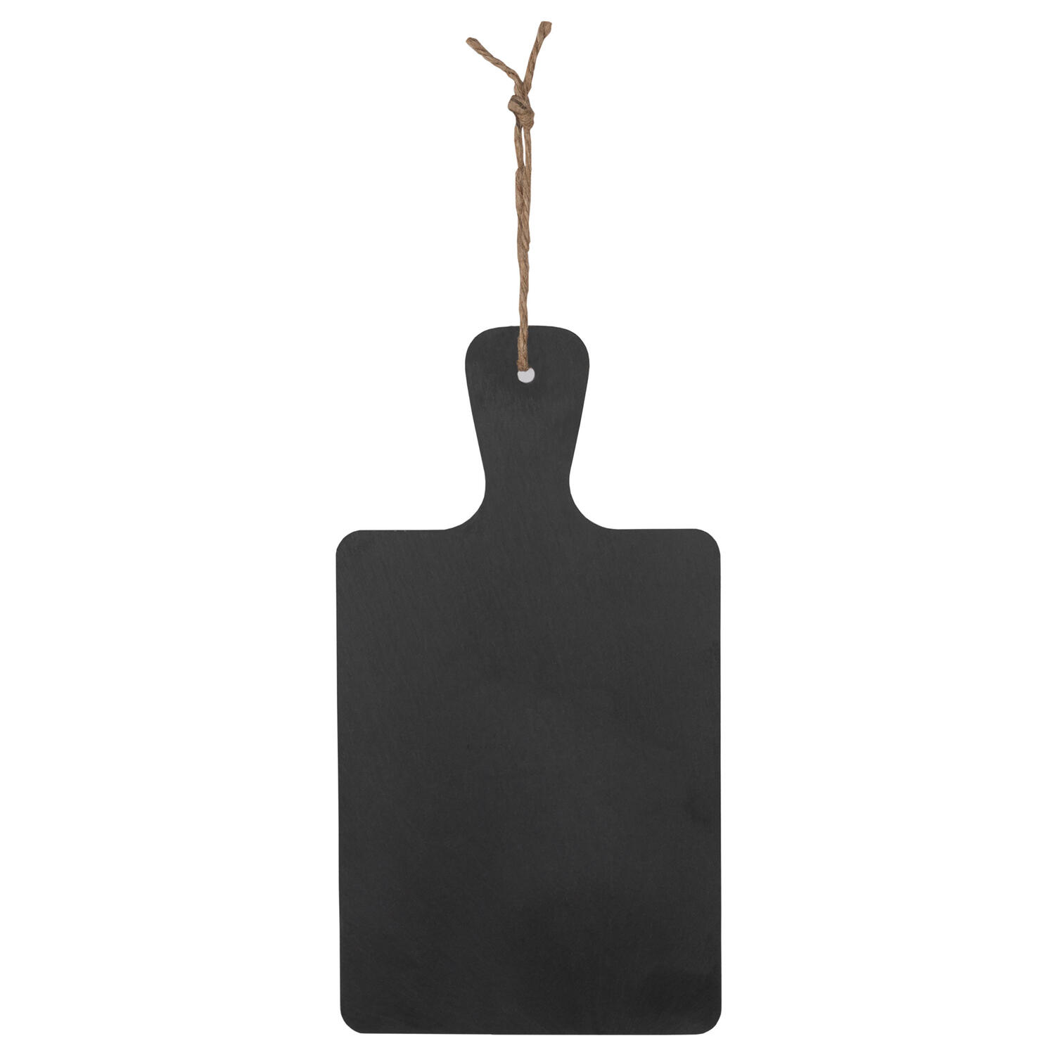 Wand-Kreidetafel Naturstein aus Schiefer schwarz zum Aufhängen 15 x 28cm