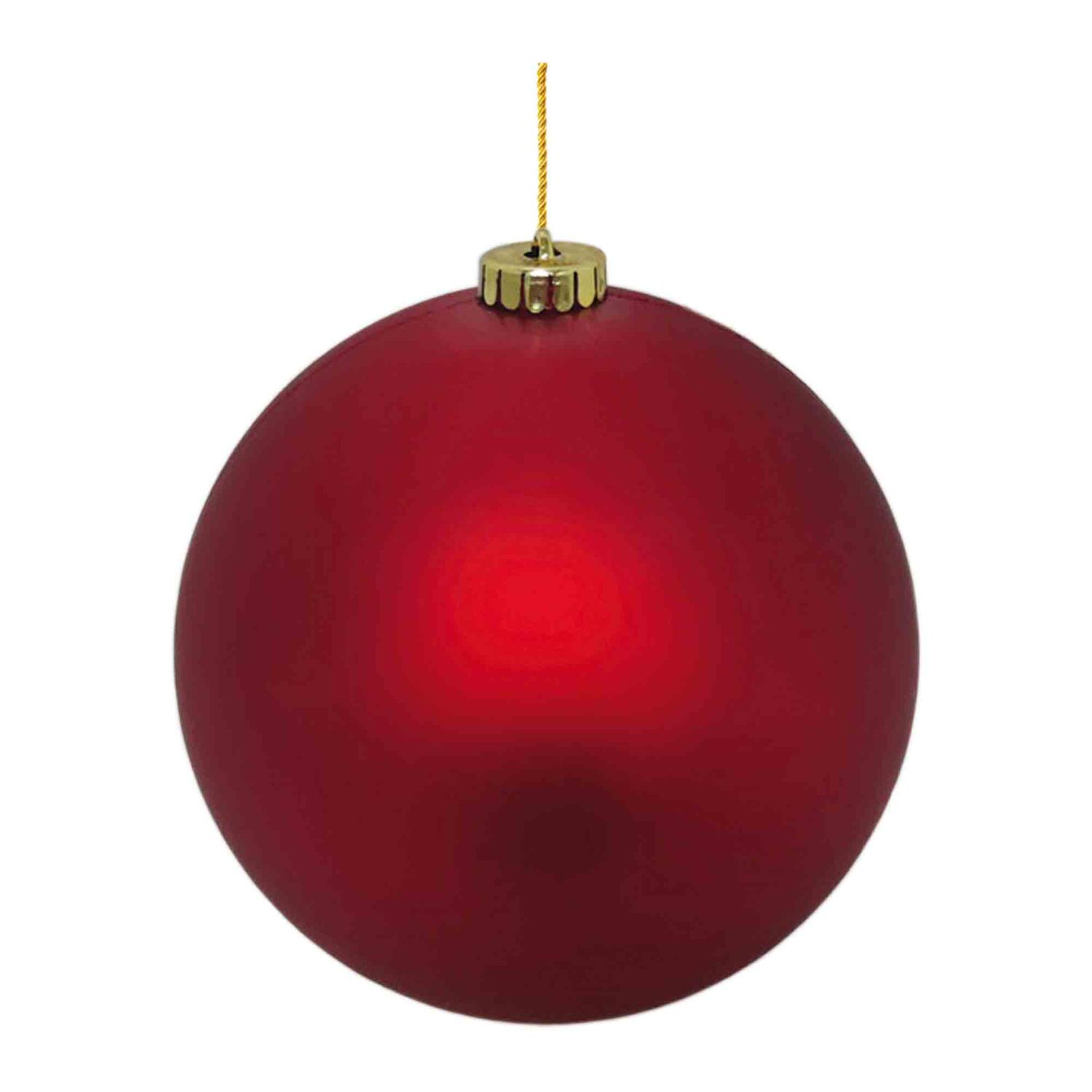Weihnachtskugeln Christbaumkugeln XL aus Kunststoff rot matt, Ø20cm, 1 Stk.