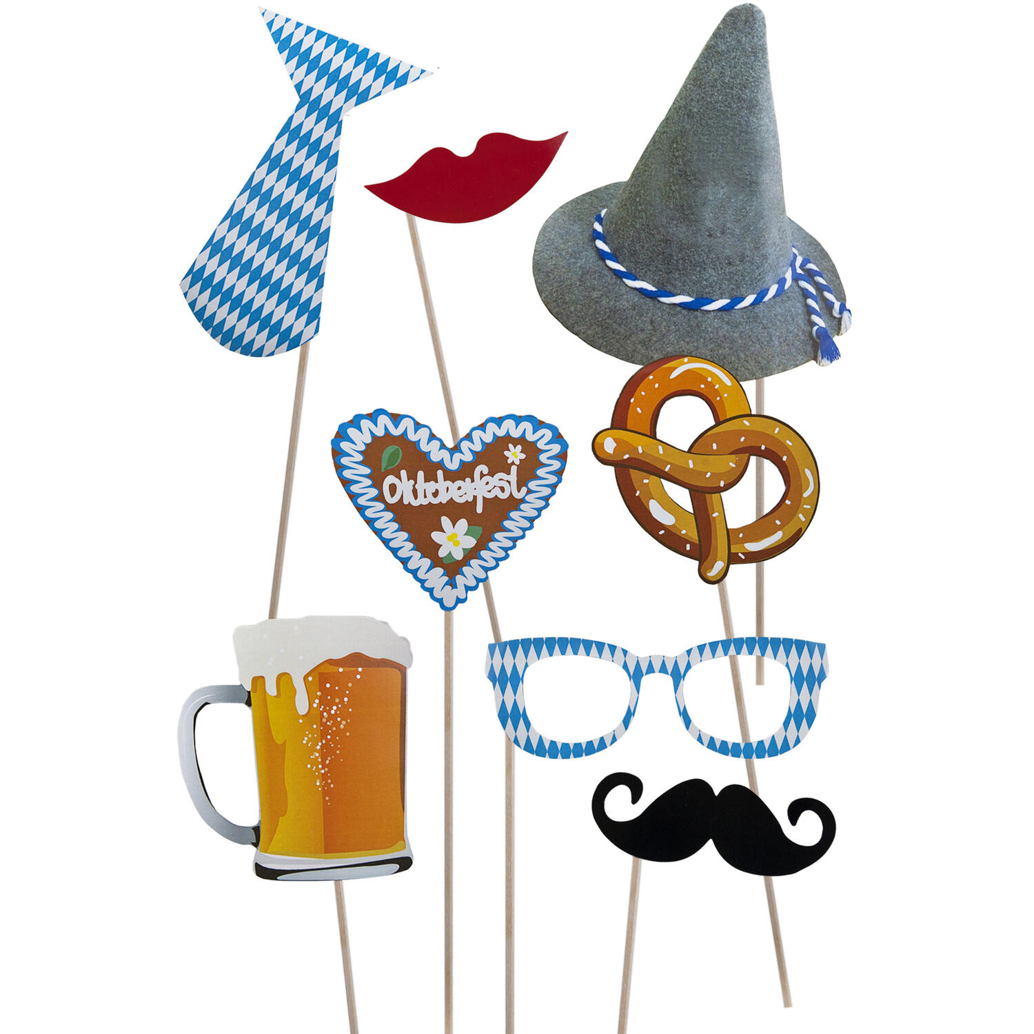 Party Props Set Oktoberfest, 8 Stk.