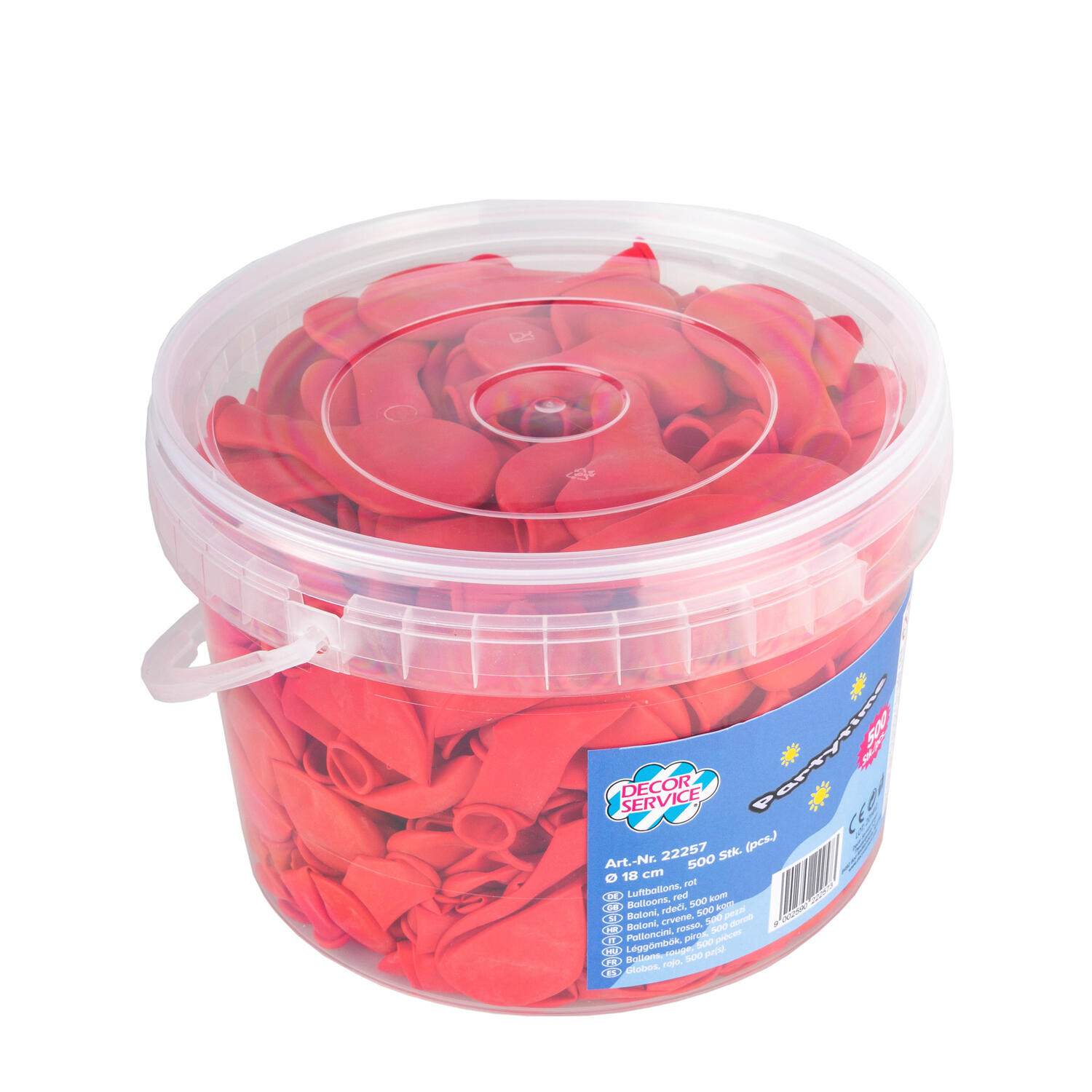 Luftballons, rot, Ø18cm, 500 Stk.