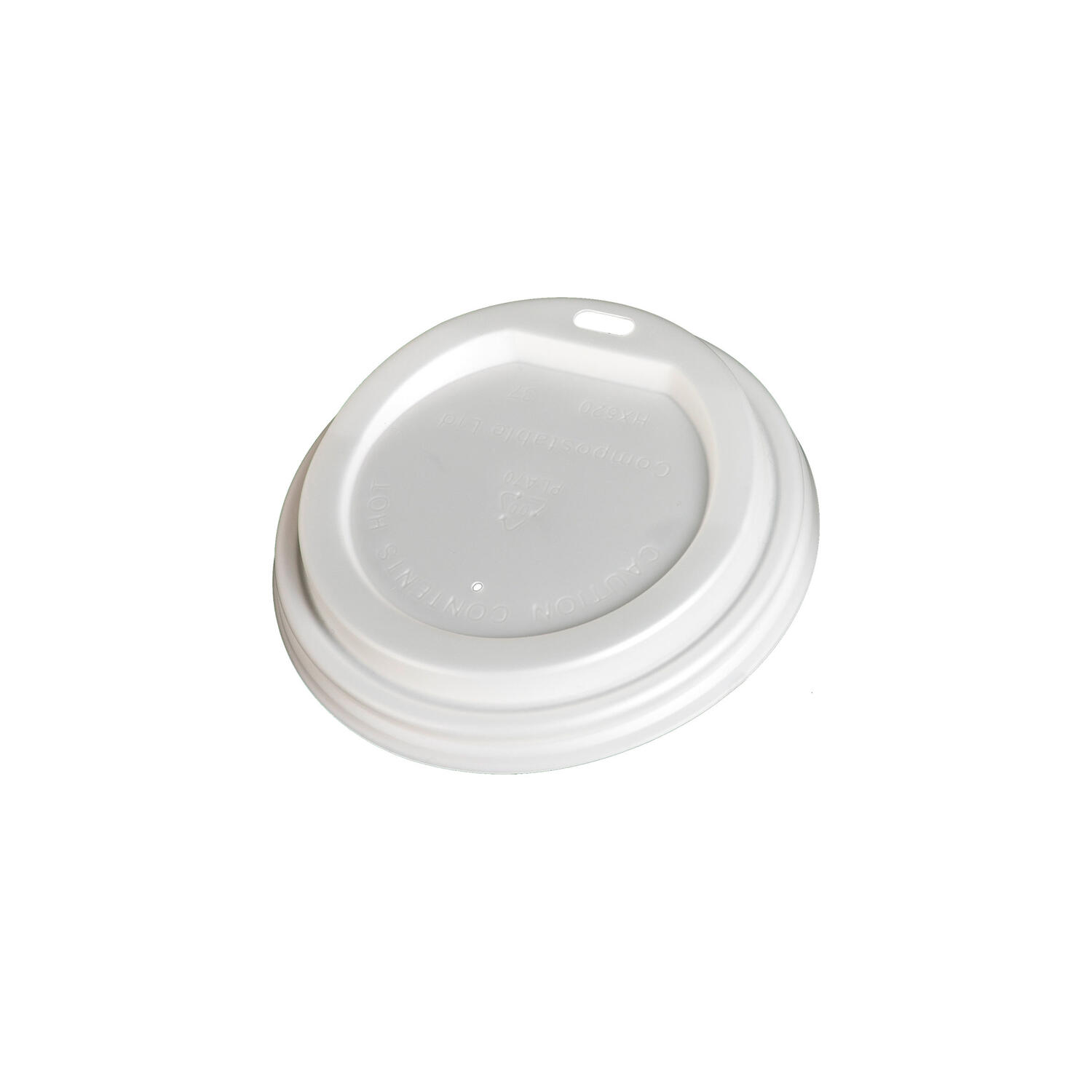 BIO Deckel Domdeckel für 100ml Becher, CPLA, Ø6.2cm, 50 Stk.