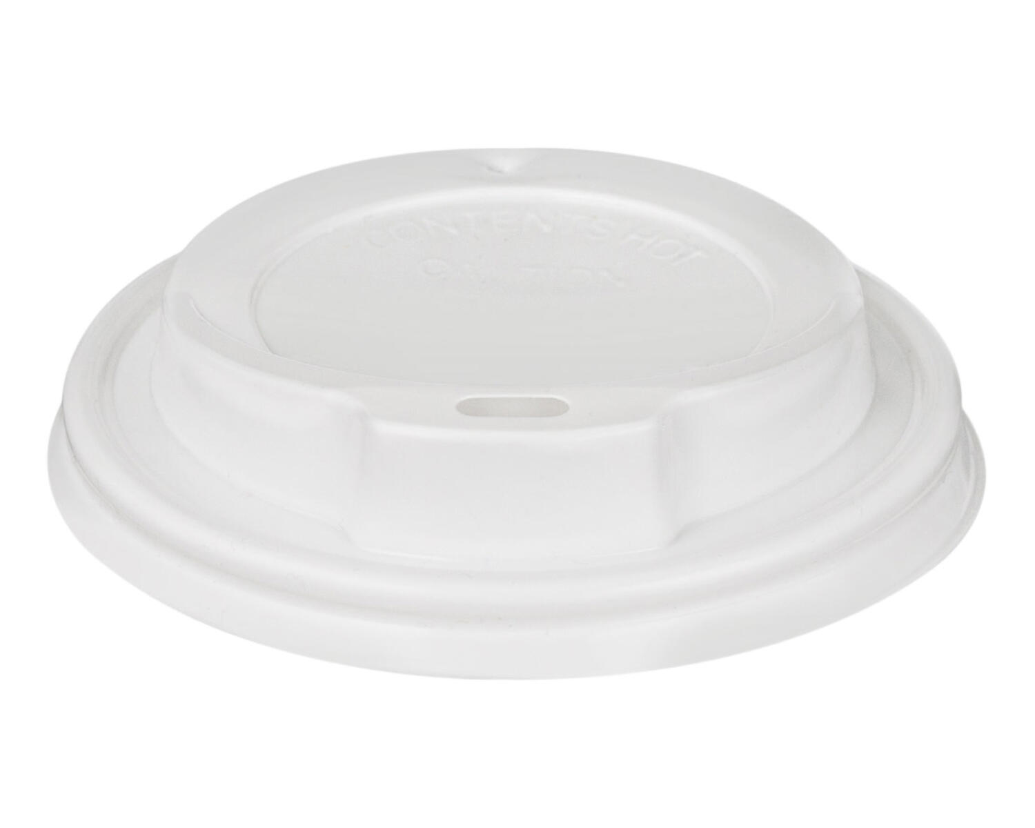 Domdeckel weiß für Pappbecher COFFEE TO GO mit 90mm Ø, 100 Stk.