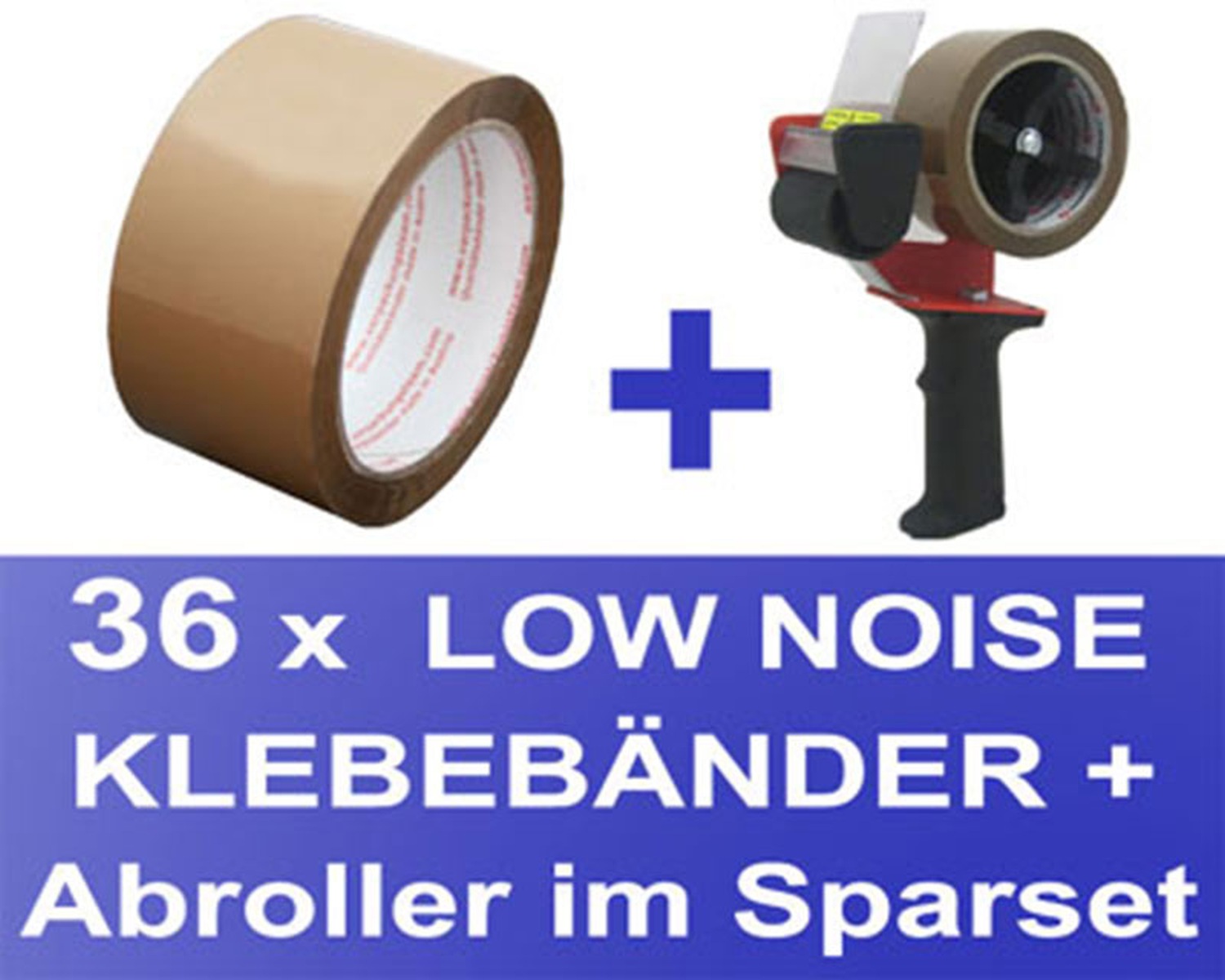 1-PACK Packband Klebeband OPP-909NN 50 mm x 66 m Low Noise transparent 36x 