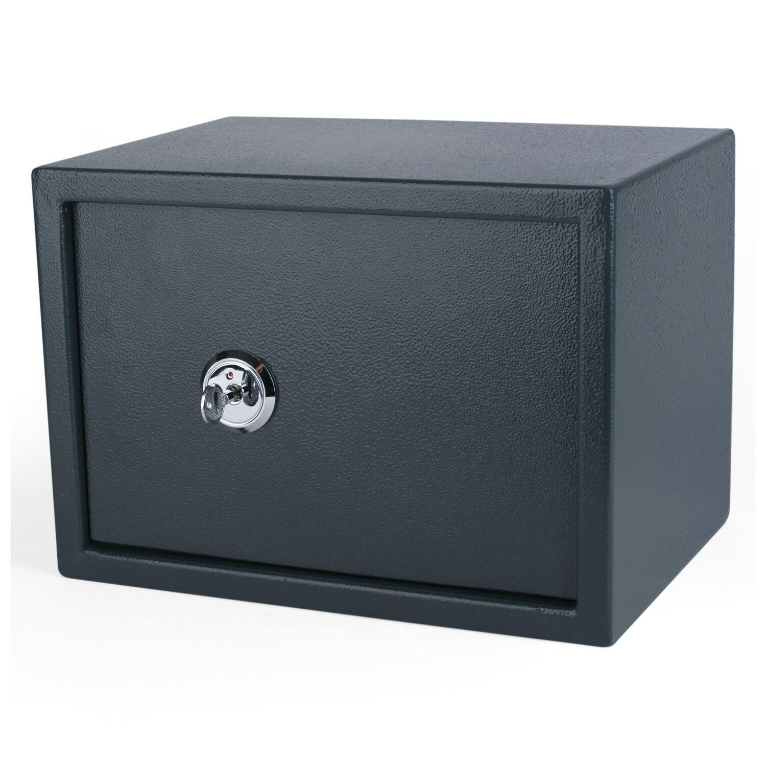 Tresor Safe 35x25x25cm mit Schlüssel-Schloss für Tisch/Wandmontage