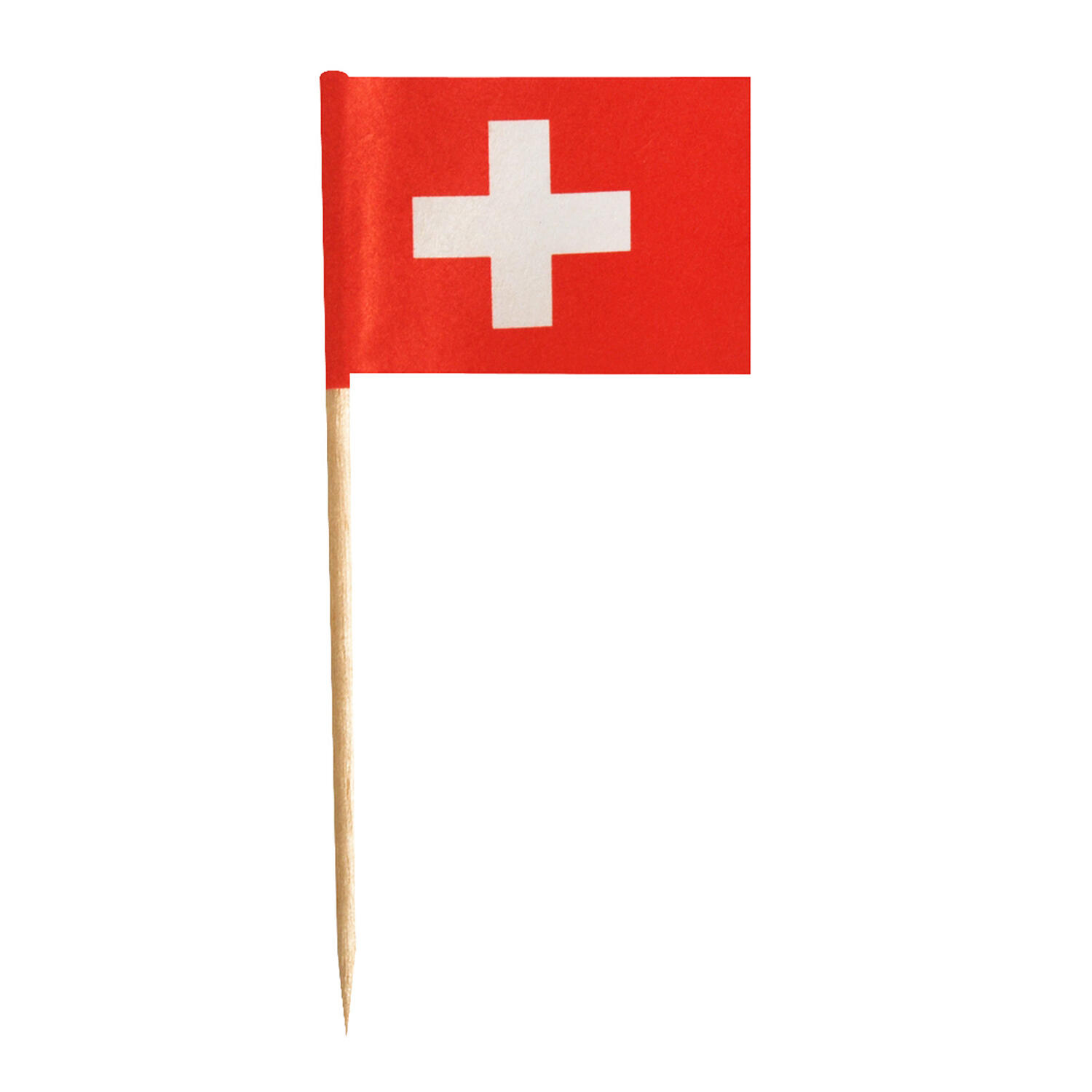 50 Dekopicker Schweiz Fahne Flagge Minifahnen