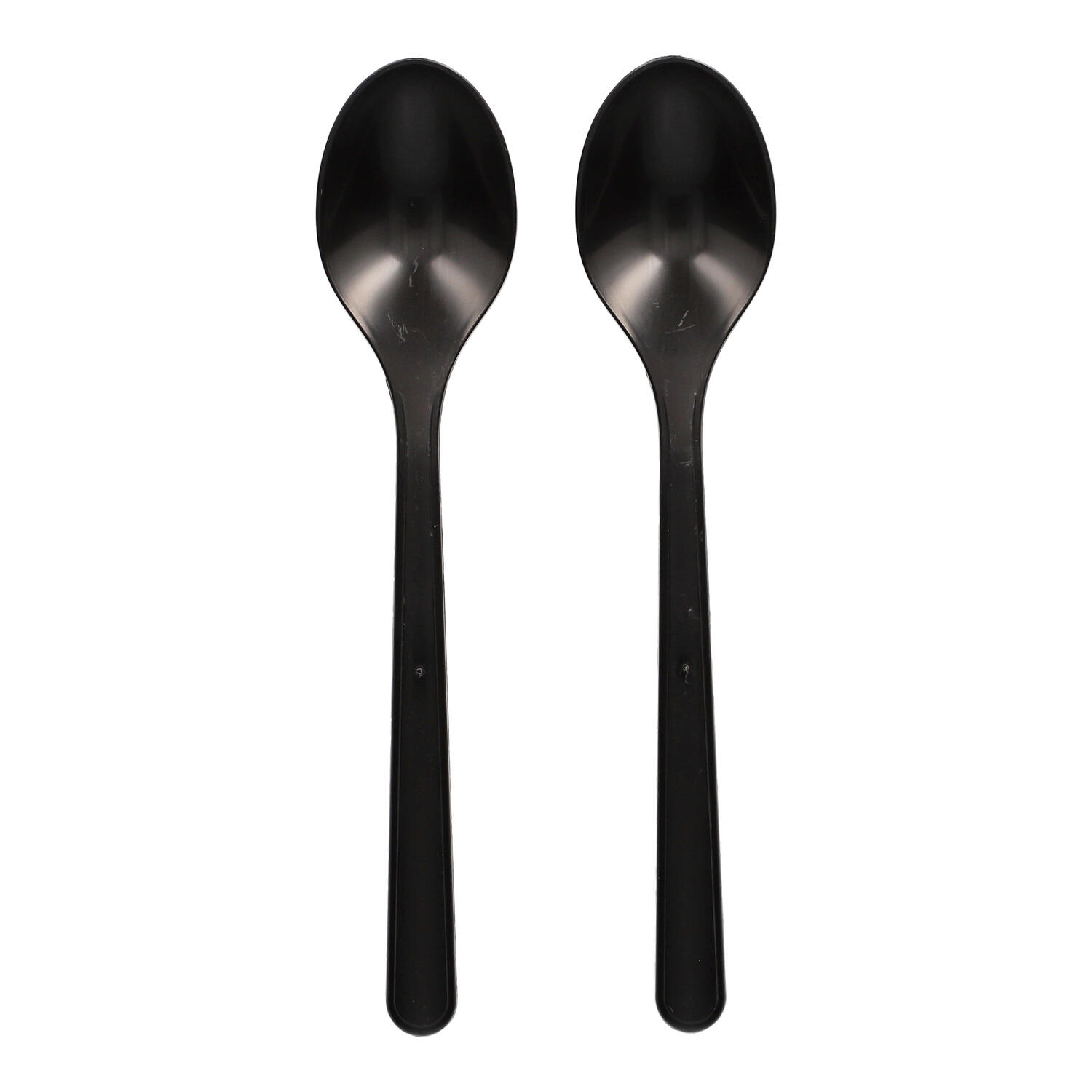 BIO-Suppenlöffel Esslöffel Mehrweg 185mm BIO-PP extra stabil schwarz , 50 Stk.