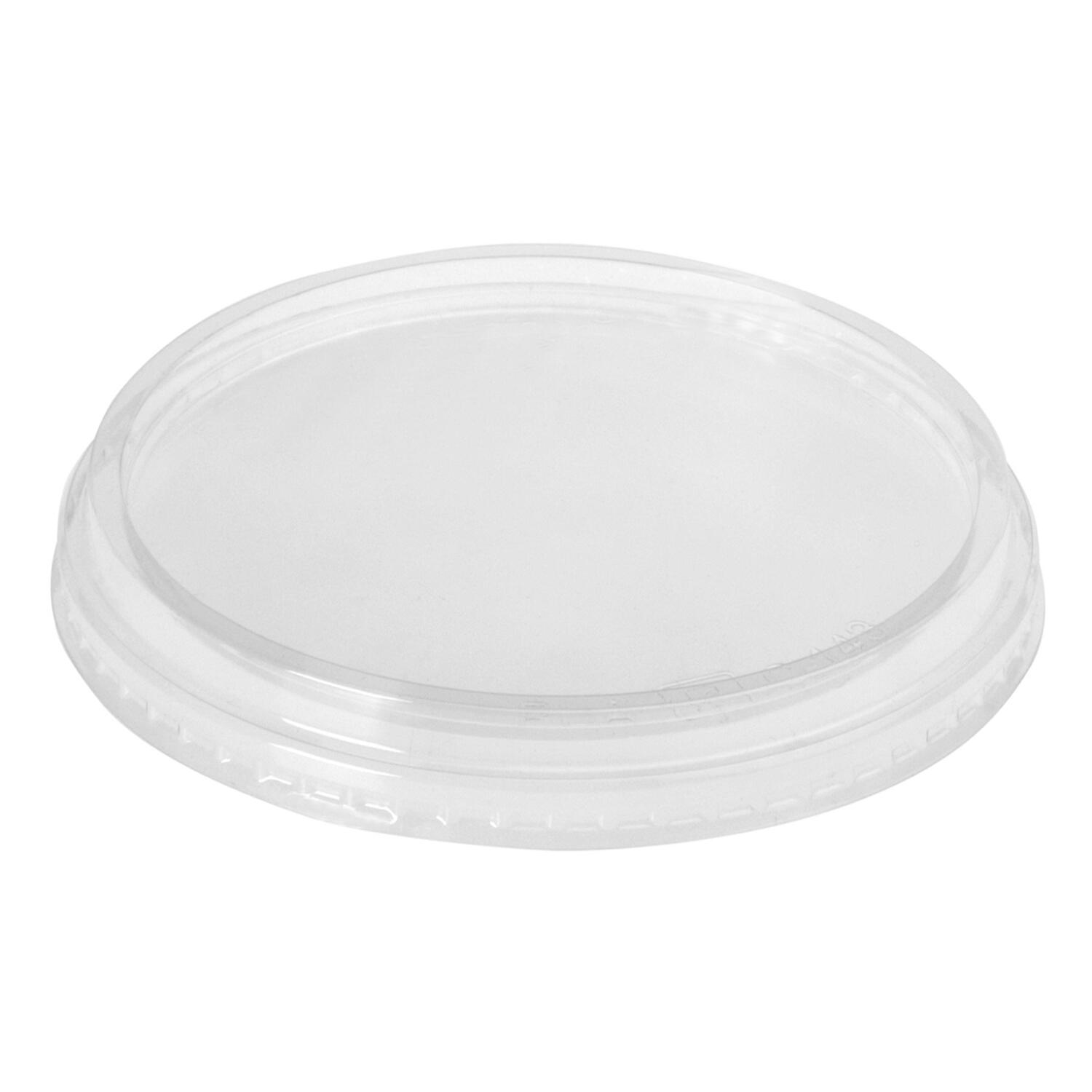 Kunststoffdeckel Transparent mit Ø 101 mm für Pappbecher Eisbecher, 100 Stk.