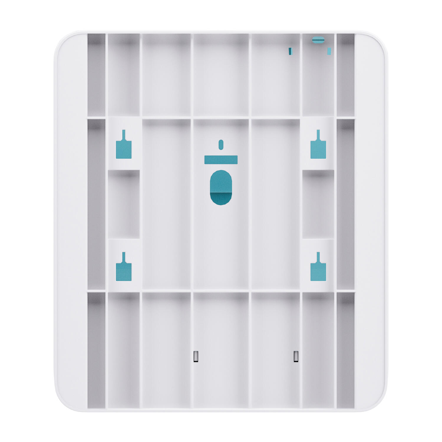 Satino Hyginity Falthandtuchspender Interfold S, System PT2, 34,3 cm x 30,1 cm x 12,9 cm, wei�