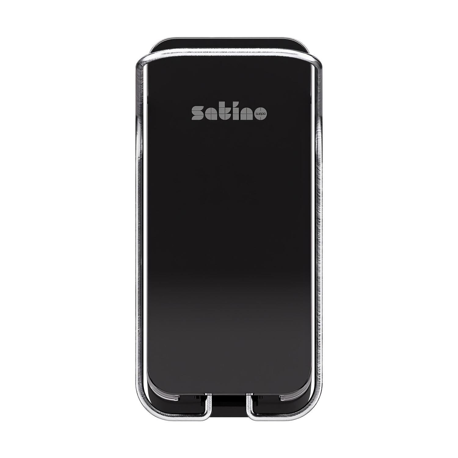 Satino Hyginity Clean&Care Seifenspender 1.000 ml, System SF1, 27,9 cm x 12,2 cm x 11,7 cm, manuell, schwarz