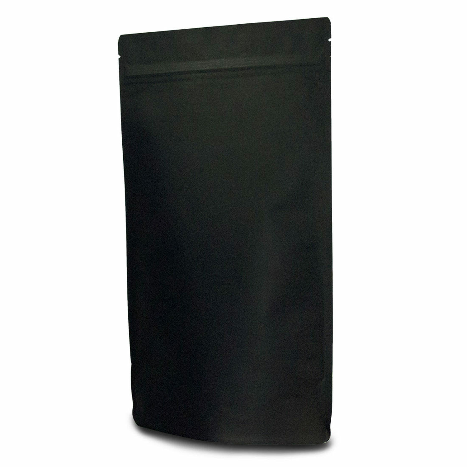 Standbodenbeutel Kraftpapier schwarz, 110x185x65mm,  250ml, 1000 Stk.