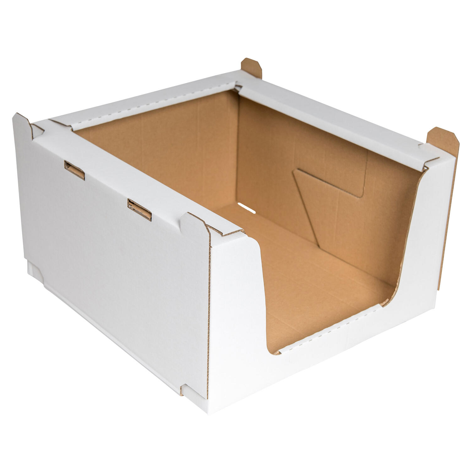 Stapelbehälter Regalkarton aus Wellpappe M 600x400x300mm stapelbar robust