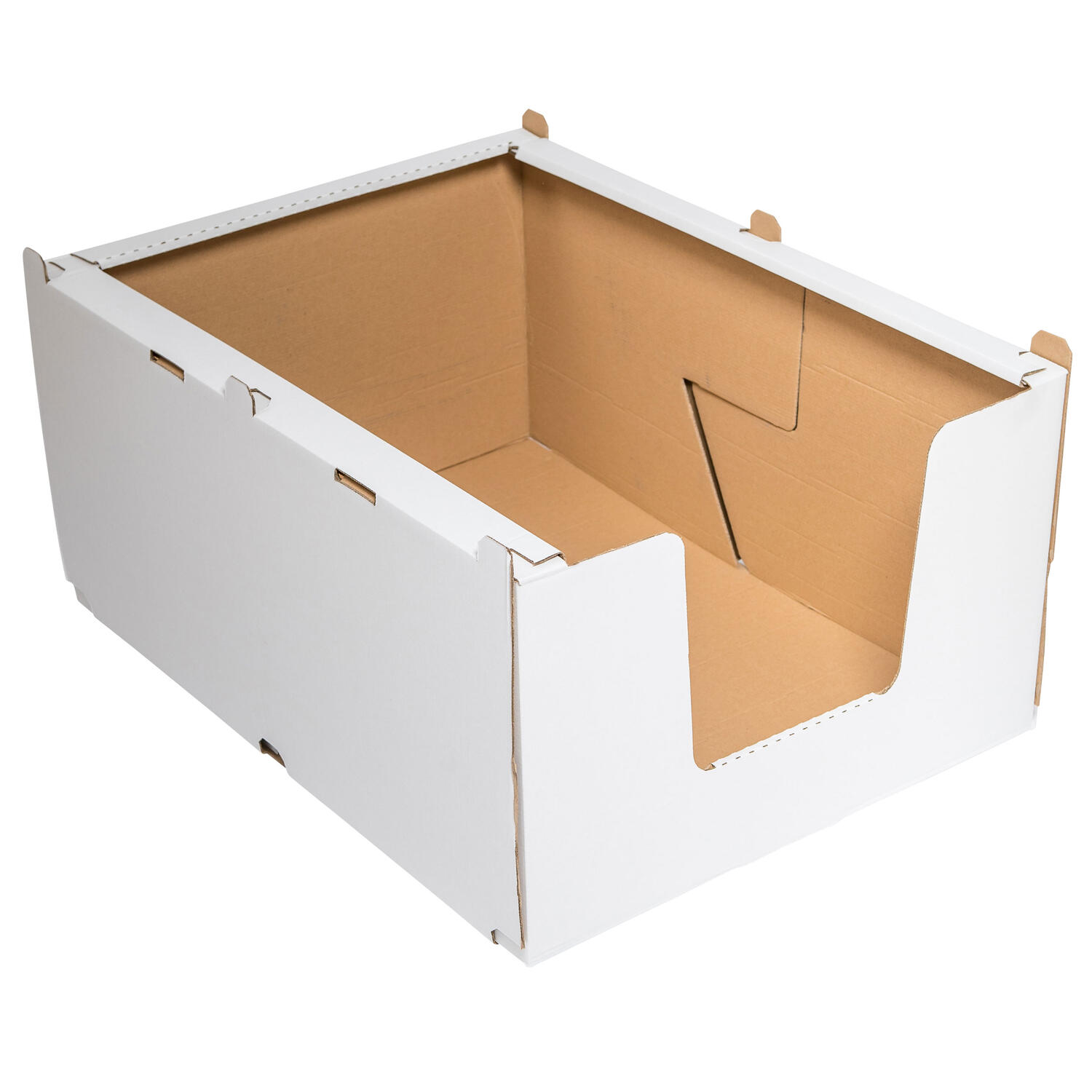Stapelbehälter Regalkarton aus Wellpappe S 380x360x200mm stapelbar robust
