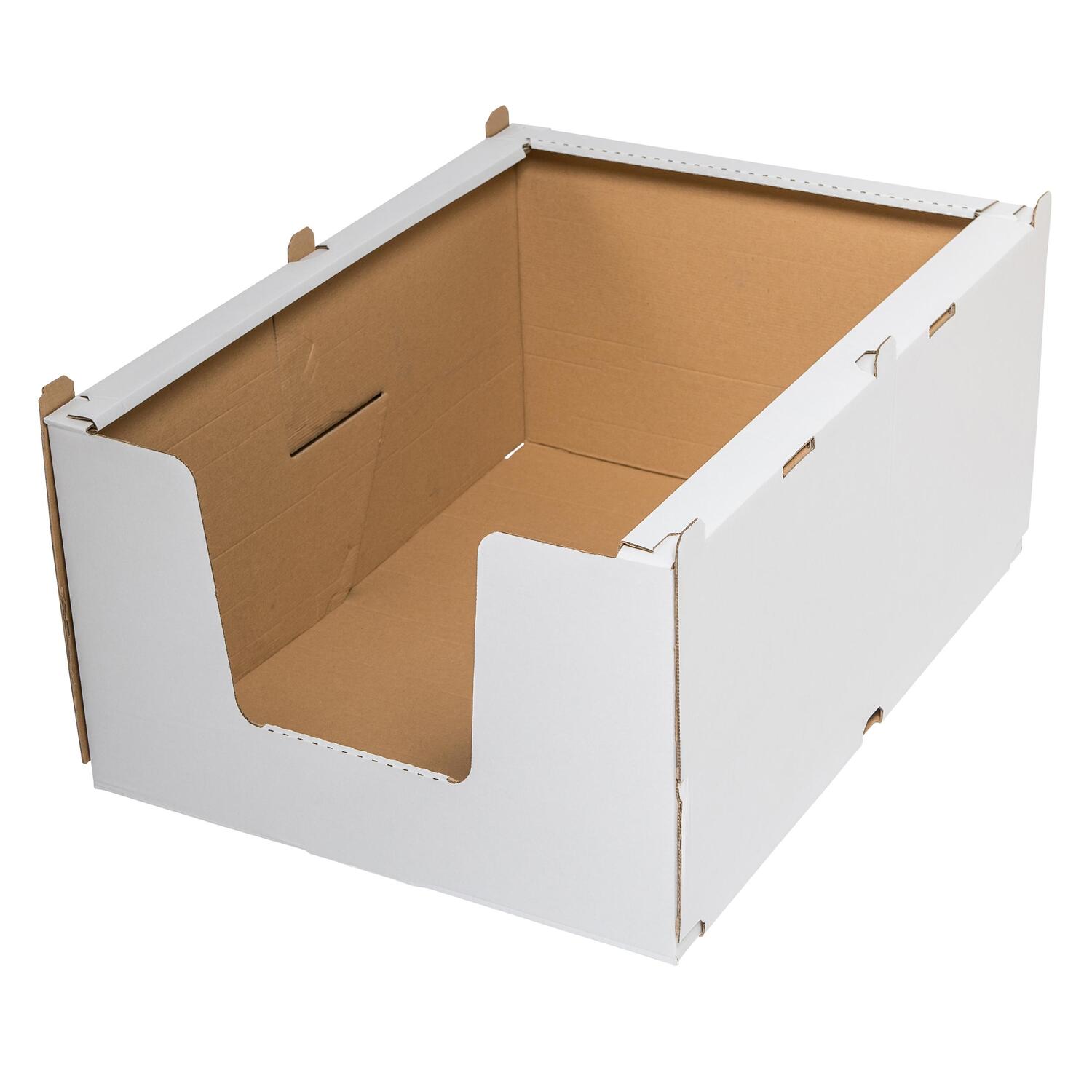 Stapelbehälter Regalkarton aus Wellpappe S 380x360x200mm stapelbar robust