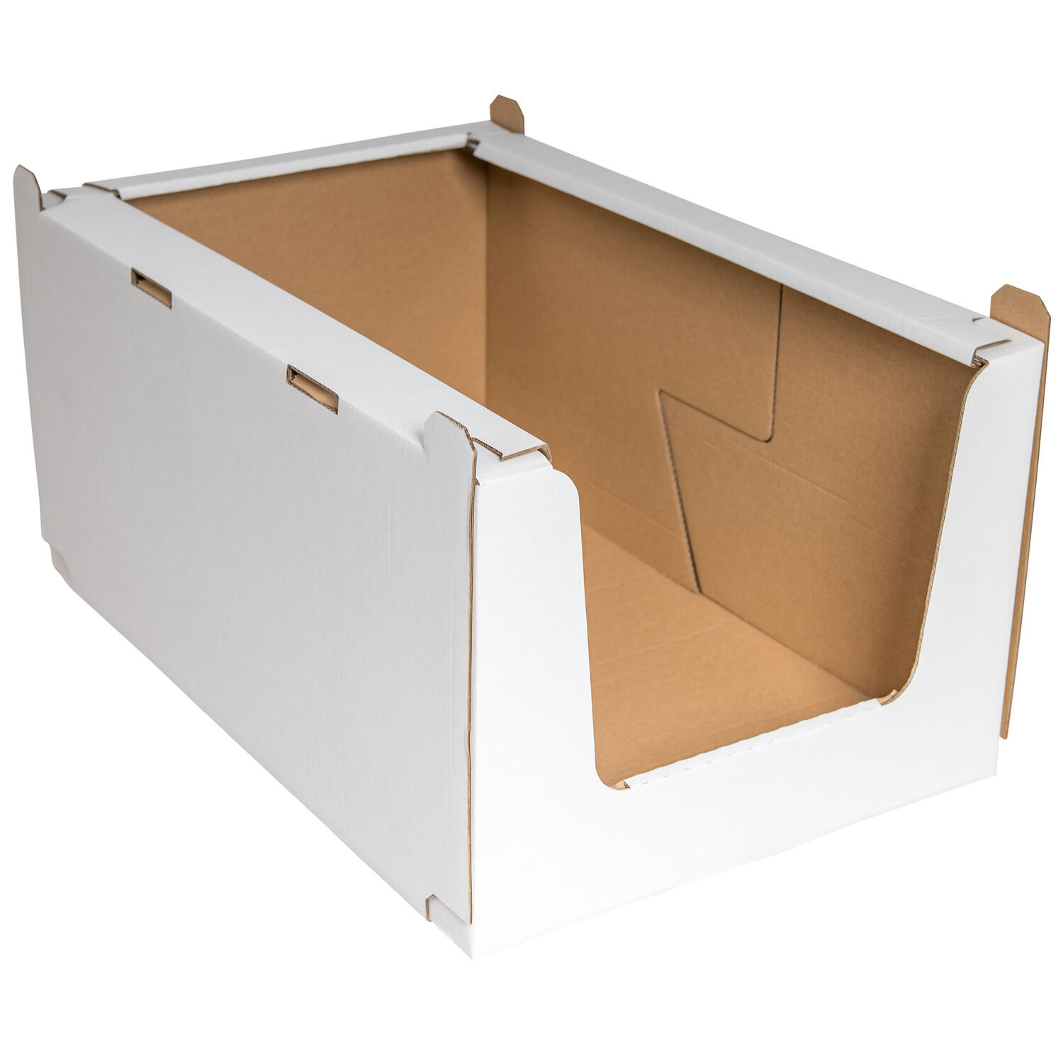 Stapelbehälter Regalkarton aus Wellpappe XL 780x580x360mm stapelbar robust
