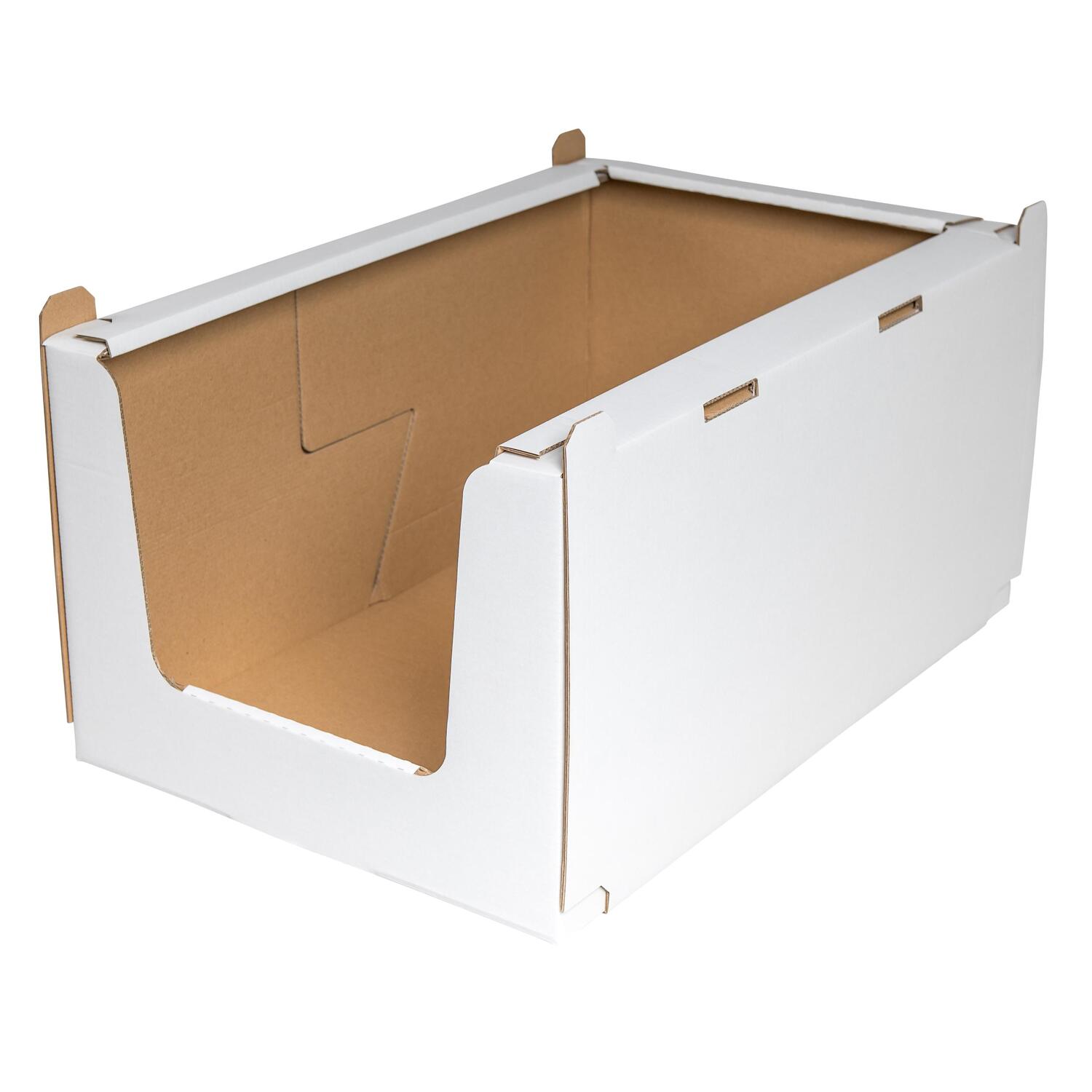 Stapelbehälter Regalkarton aus Wellpappe XL 780x580x360mm stapelbar robust