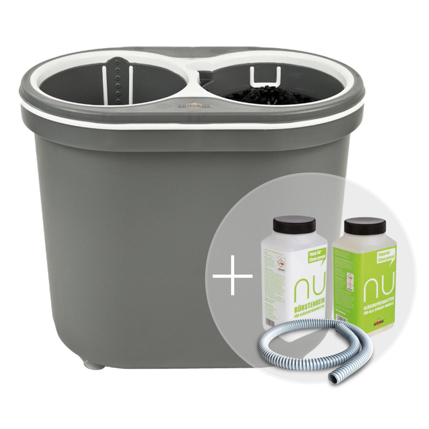 Splboy NU water+ portable Tragbarer Geschirrspler Vorteilsset + Reinigersset