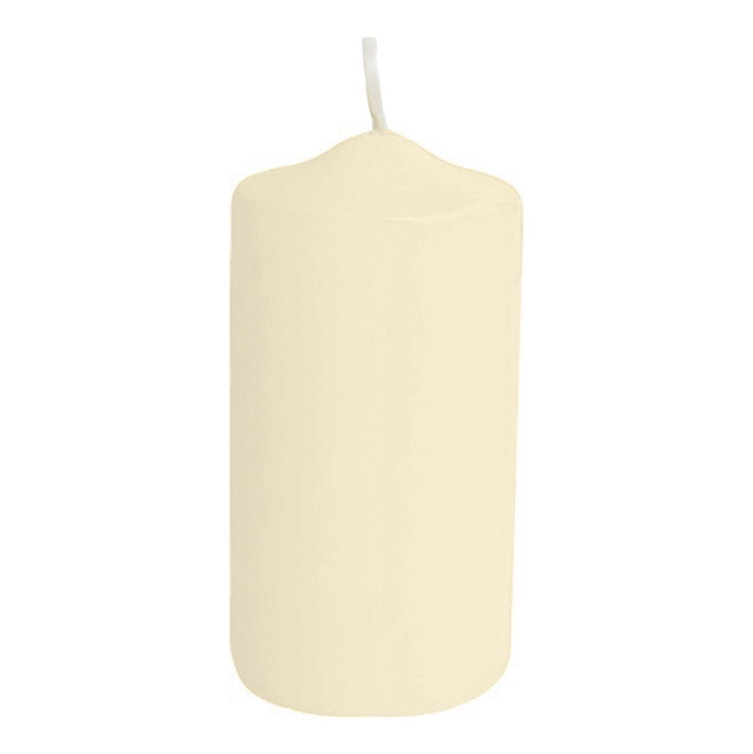 Stumpenkerze Ø 60 x 120 mm, 30 Stunden Brenndauer, champagner