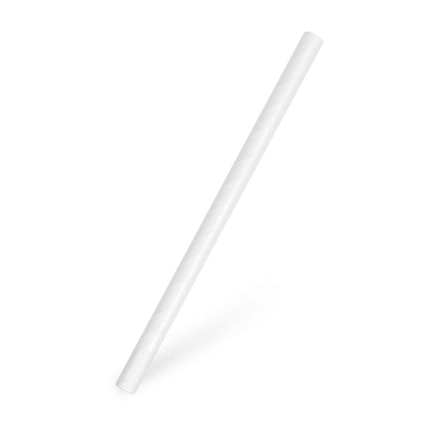 Papiertrinkhalme JUMBO weiß 150 mm Ø 8 mm, 100 Stk.