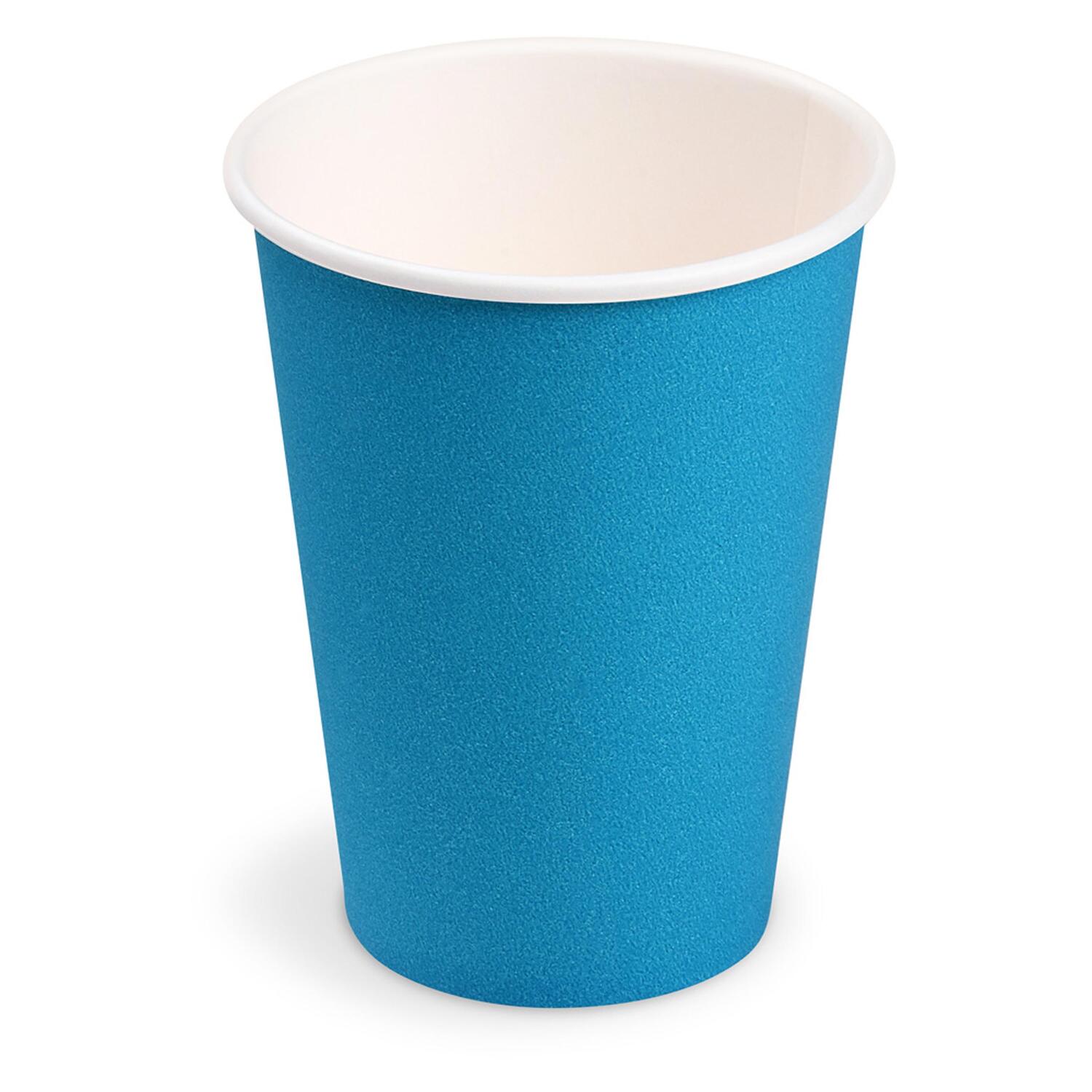 Getrnkebecher Party/Pappbecher hellblau 240ml,  74mm, 10 Stk.