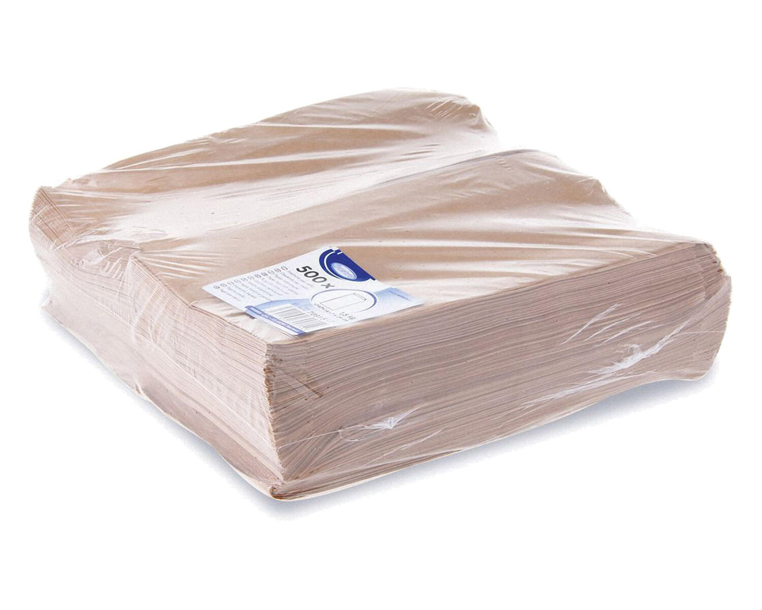Papierfaltenbeutel Papiertten braun 14+7 x 29 cm fr ca. 1,5kg Inhalt, 500 Stk.