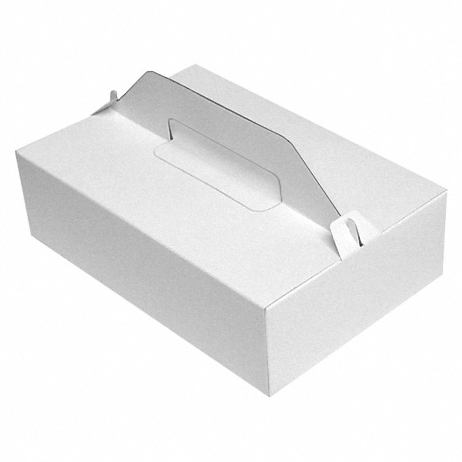 Tragebox fr Tortenstcke und Kuchenstcke 27x18x8cm, wei, 50 Stk.