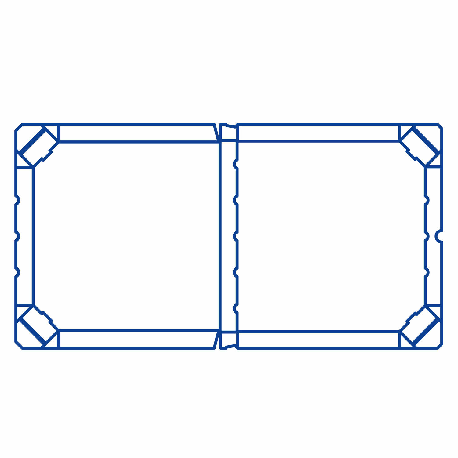 Pizzakarton aus Mikrowellpappe mit neutralem Motiv, 26 x 26 x 3 cm, 100 Stk.