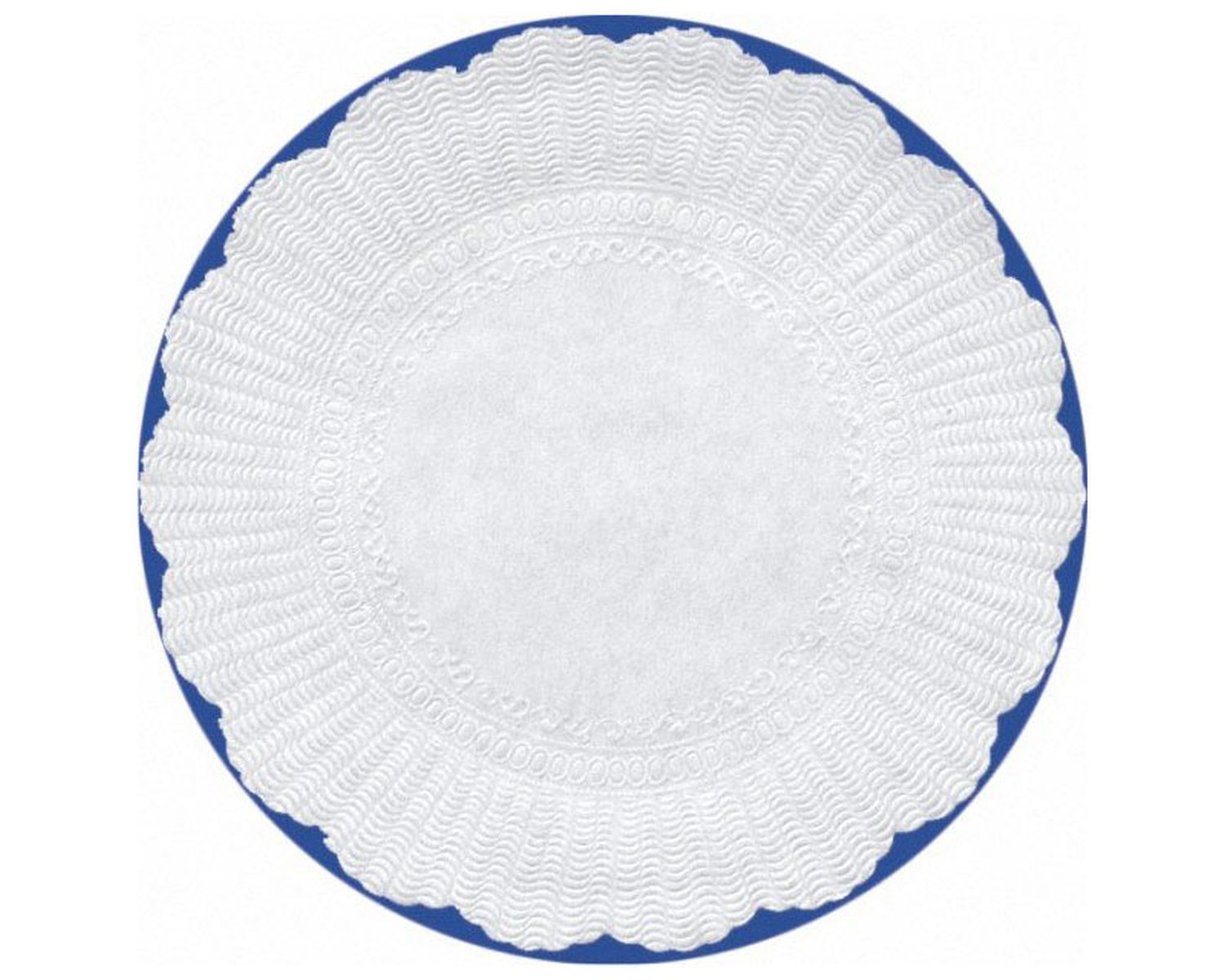 Plattenpapiere, rund, wei,  21 cm, 500 Stk.