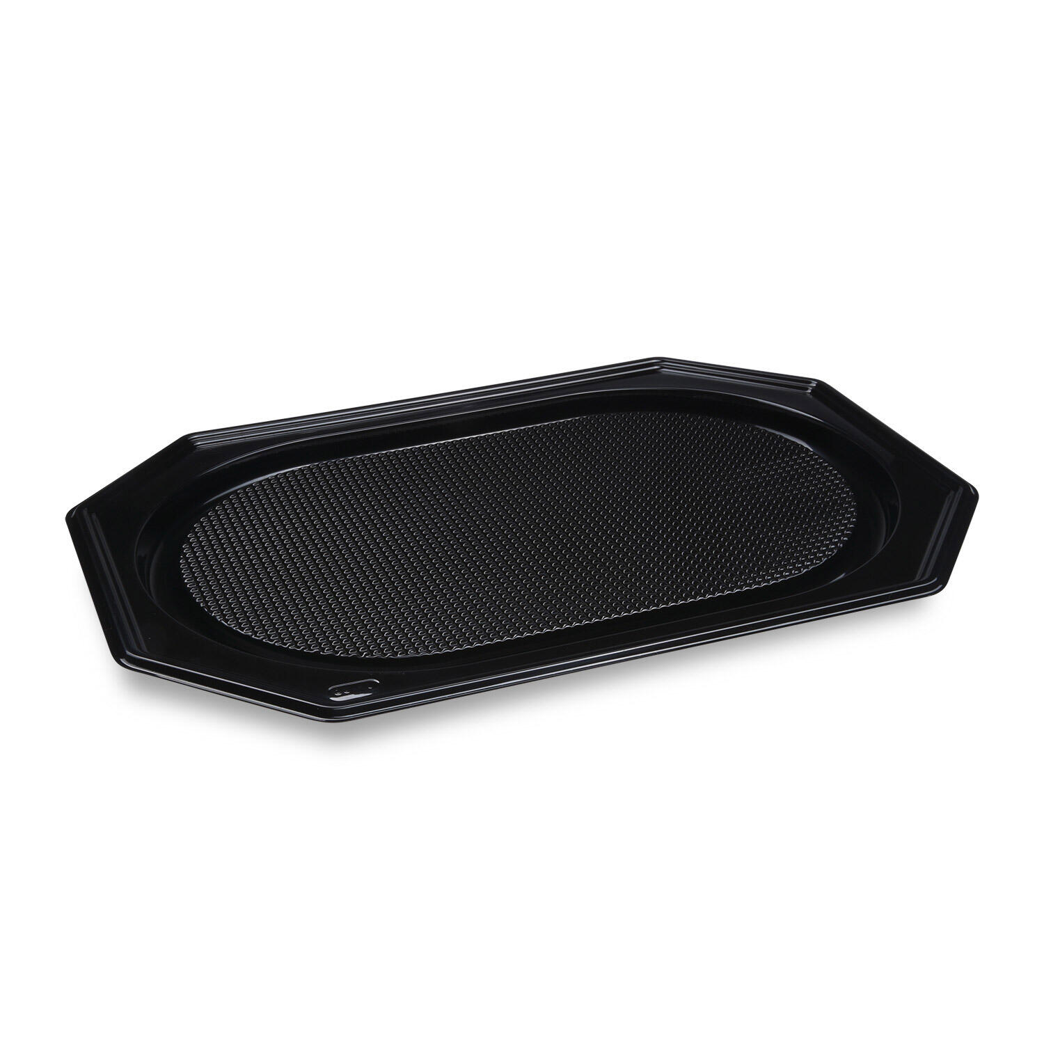 Catering-Platte rPET oval schwarz 54 x 36 cm, 10 Stk.