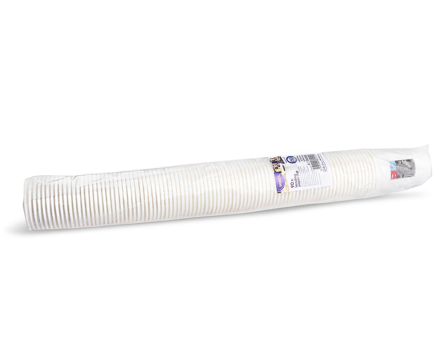 Automatenbecher Heißgetränke to go Pappbecher weiß, 180 ml, Ø 70 mm , 90 Stk.