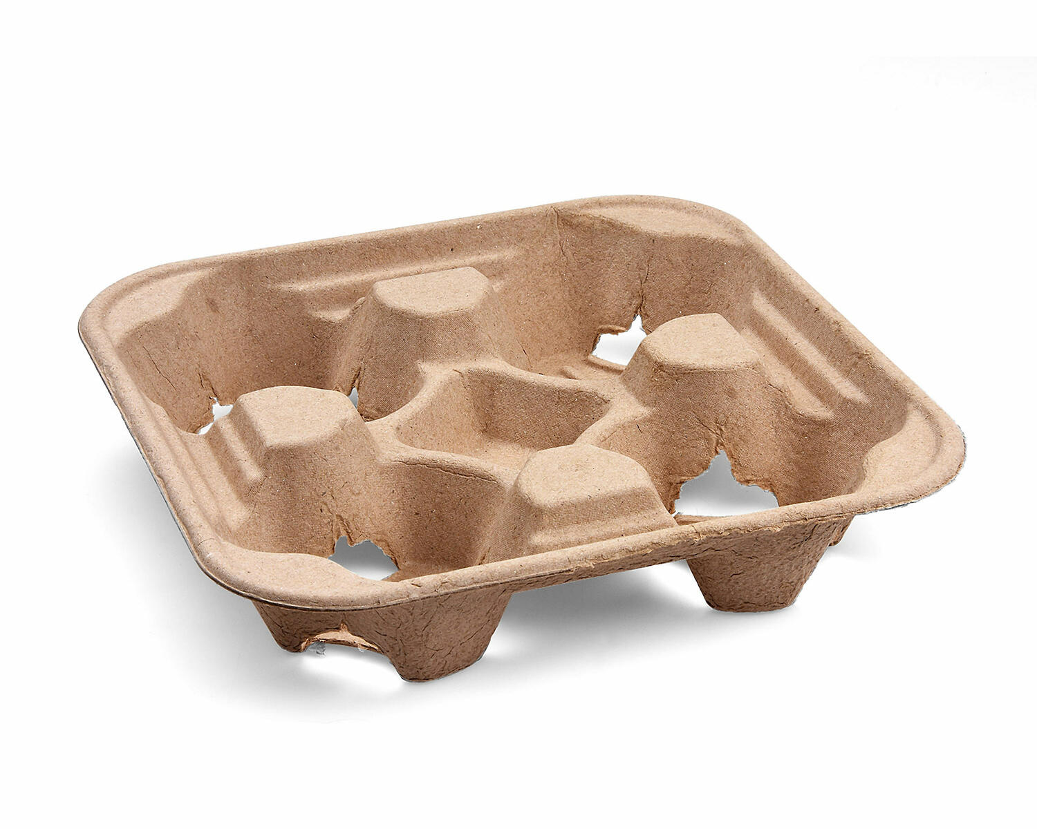 Getränkehalter Tragetablett Becherhalter 4 Becher Coffee to Go 22x22cm,  50 Stk.