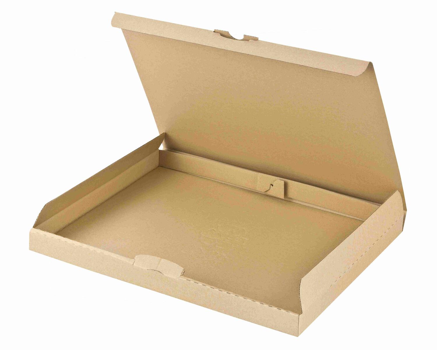 Versandkarton 255x190x30mm schnelle Aufrichtung Steckverschluss Maxibrief DHL briefkastentauglich Hhe 3cm A5 B5 braun