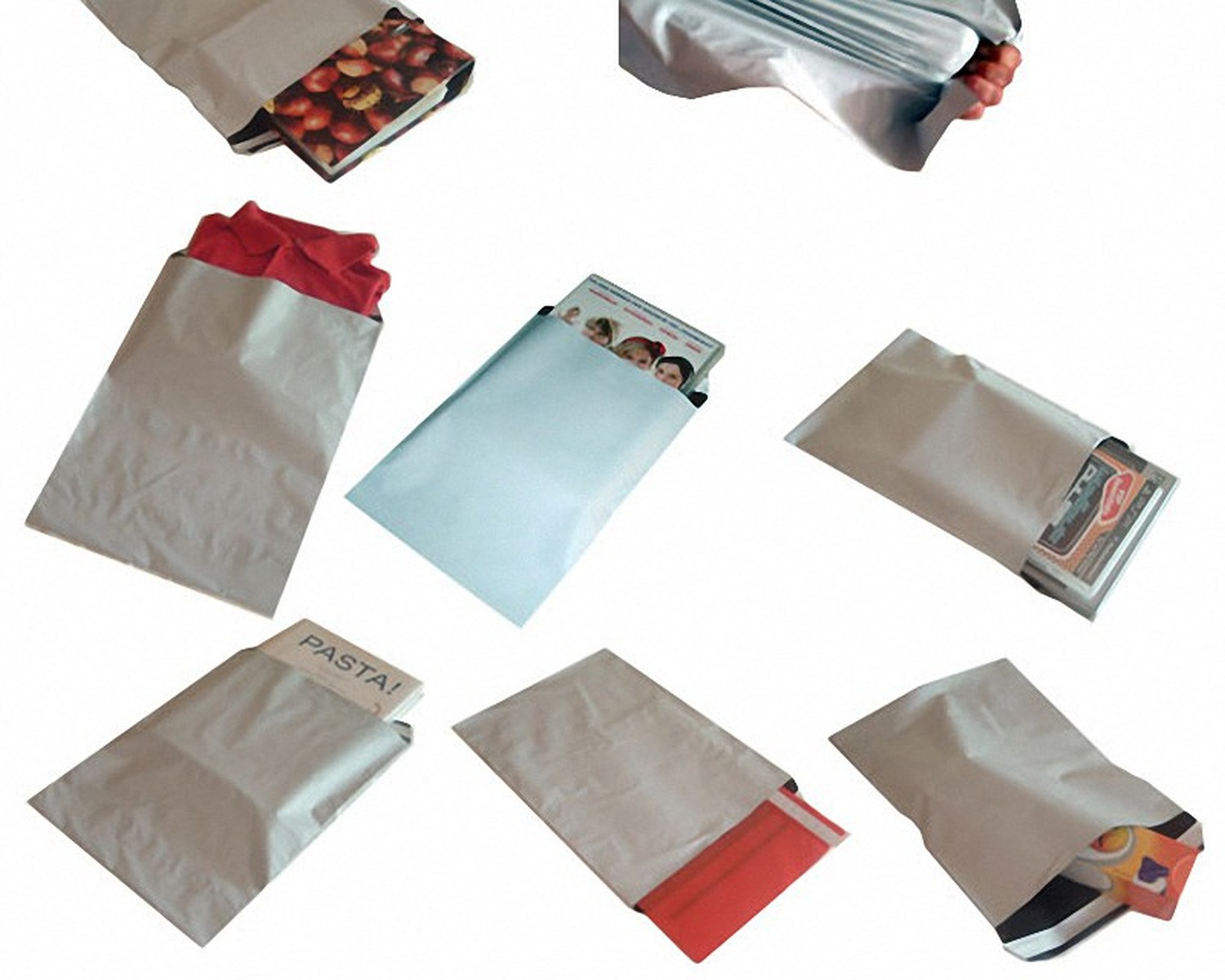 Folienversandtaschen COEX Adhsionsverschluss aus rLDPE 350x450+40mm, 50my, A3+, 100 Stk.