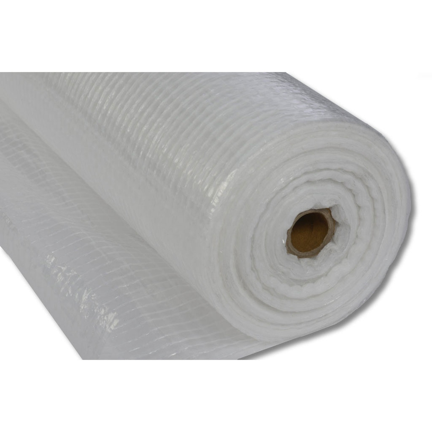 Gitterfolie 90 g/qm transparent mit weissem Gitter 1,50 m x 100 m