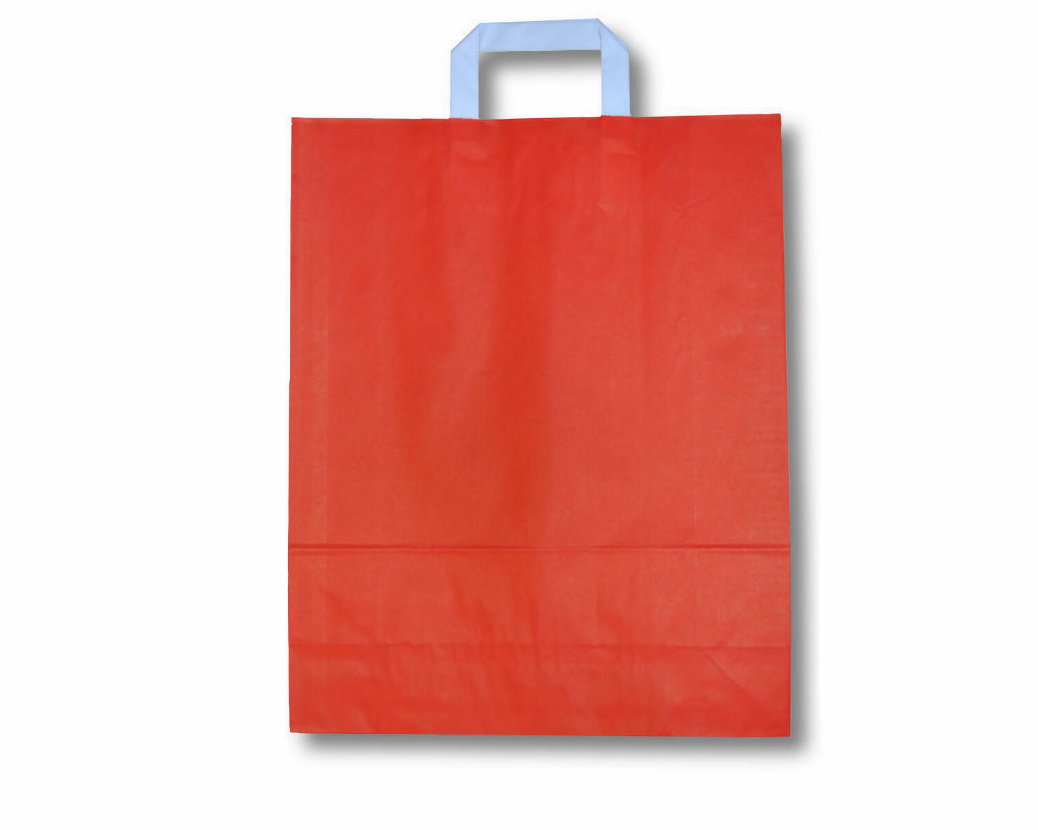 Papiertragetaschen aus Kraftpapier 220+100x280mm rot, 250 Stk.