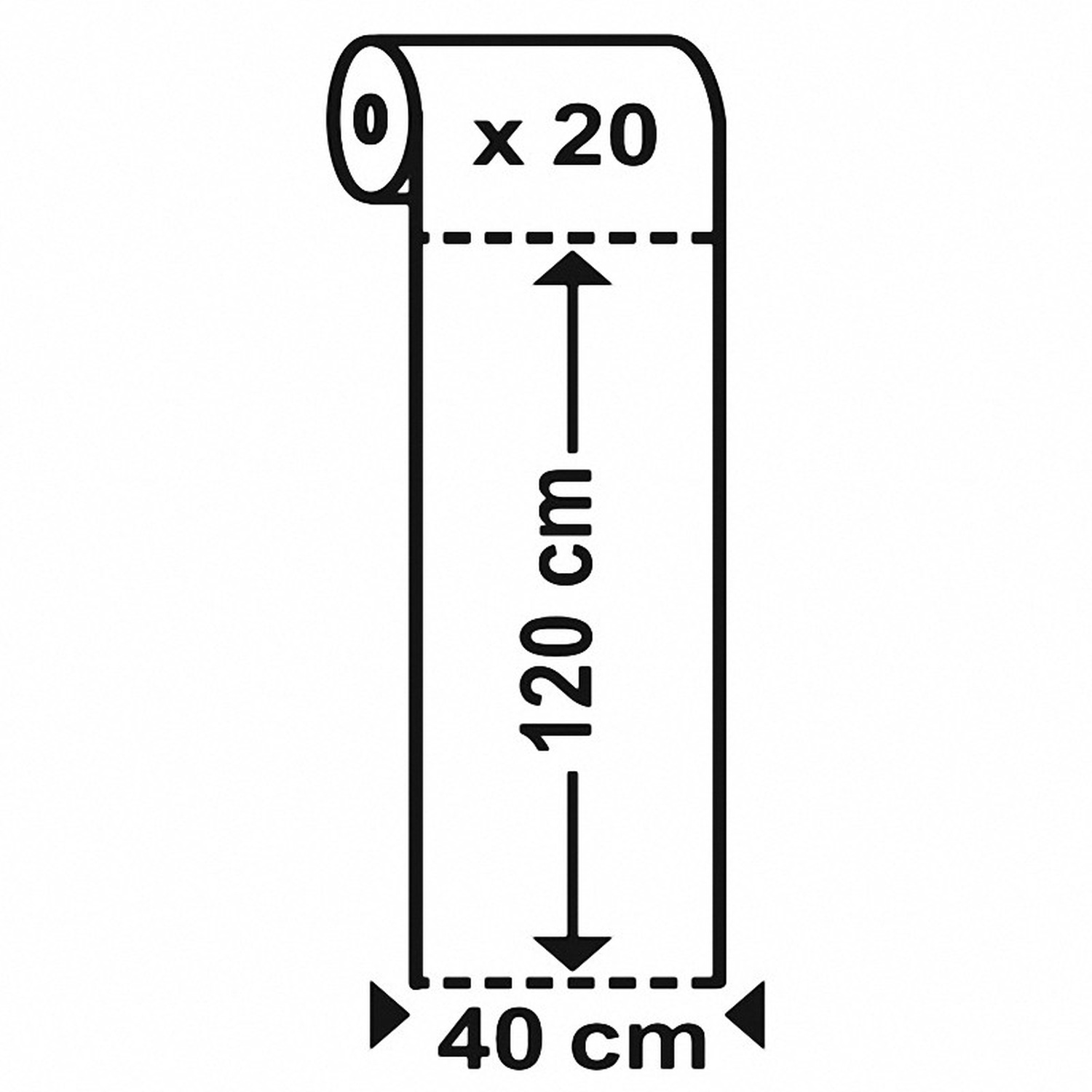 Tischlufer Airlaid 24m x 40cm - alle 120cm perforiert, stoffhnlich, dunkelgrn