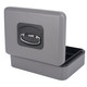 Deluxe Geldkassette mit praktischer Öffnungsfunktion 250mm, silber