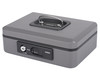 Deluxe Geldkassette mit praktischer Öffnungsfunktion 250mm, silber