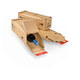 ColomPac Flaschenversandkarton für 3-6 Flasche 385 x 375 x 265mm mit DHL Zertifizierung braun