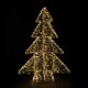 Weihnachtsbaum aus Metall/PET, mit LED, warmweiß, 100cm, 1 Stk.